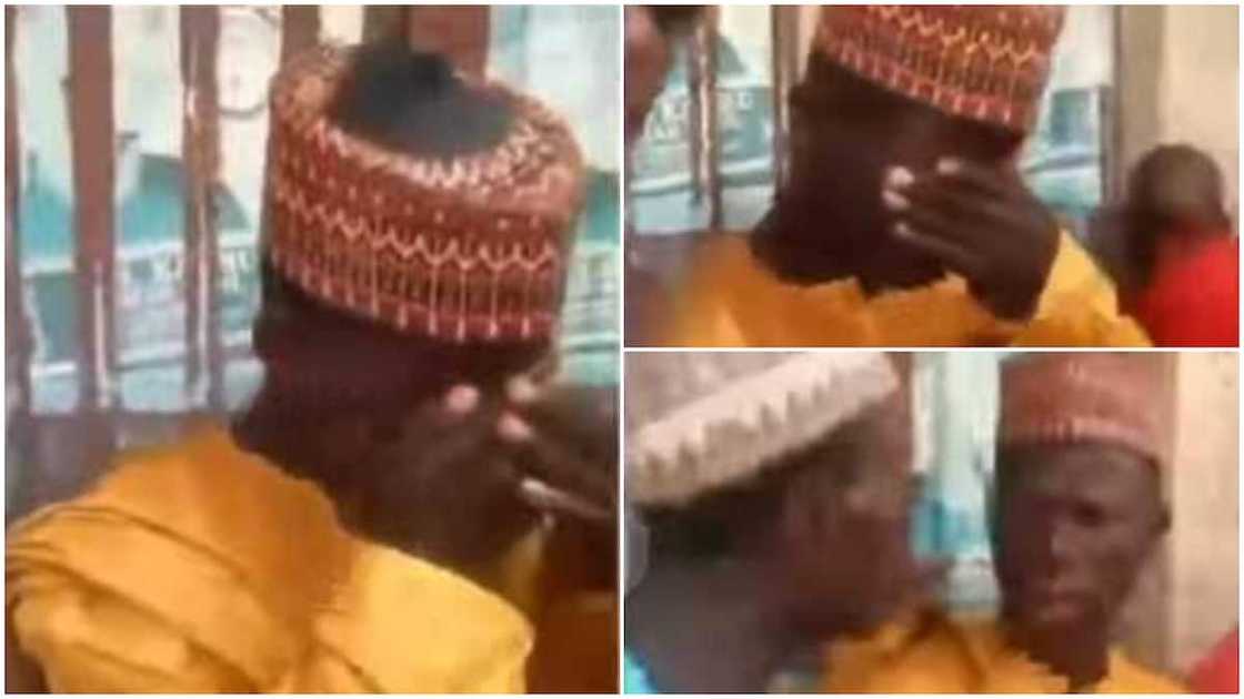 He kept on crying. He kept on crying.