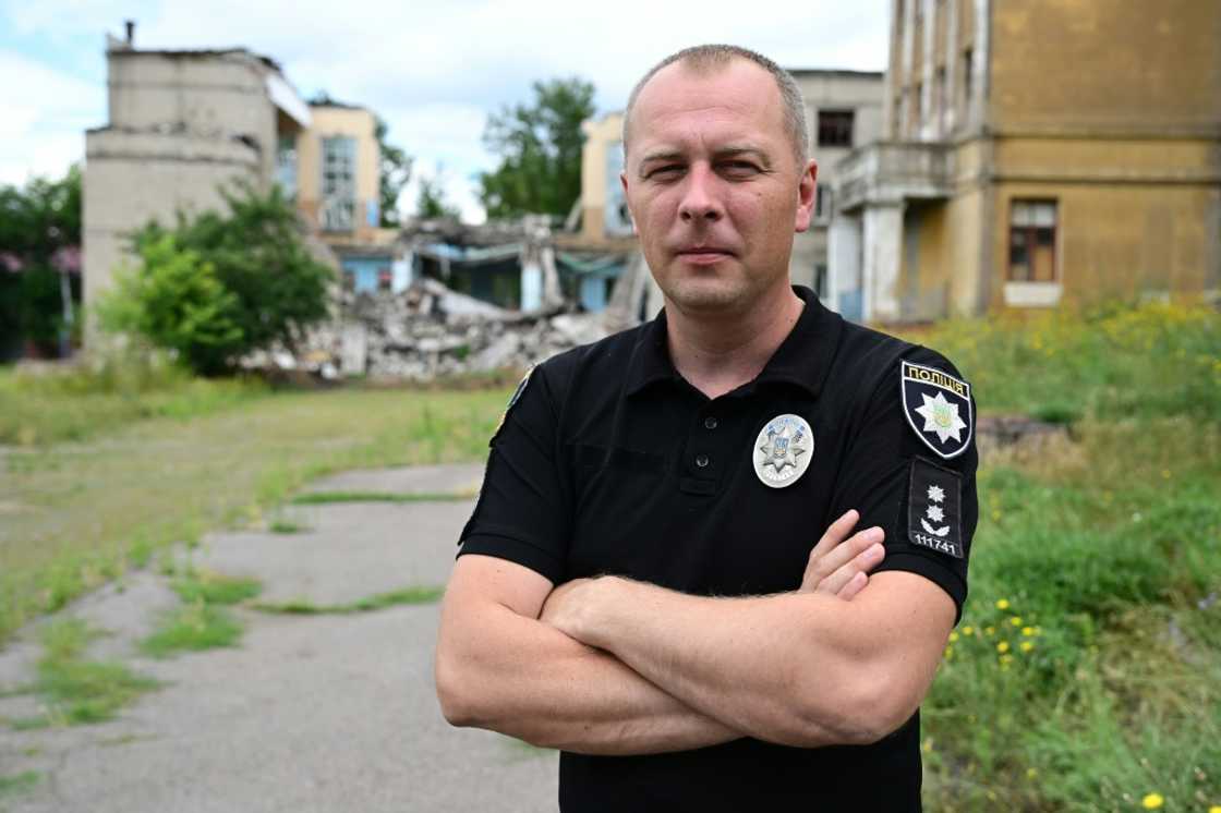 Police chief Major Igor Ugnivenko, 37, was forced by Russian troops to flee his hometown of Lyman Police chief Major Igor Ugnivenko, 37, was forced by Russian troops to flee his hometown of Lyman