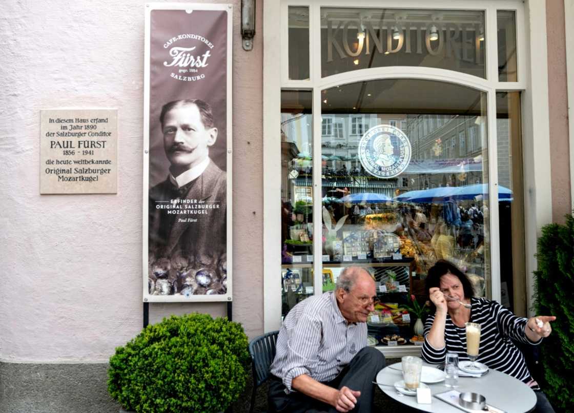 Paul Fuerst invented the Mozart ball in Salzburg, birthplace of Wolfgang Amadeus Mozart, in 1890 Paul Fuerst invented the Mozart ball in Salzburg, birthplace of Wolfgang Amadeus Mozart, in 1890