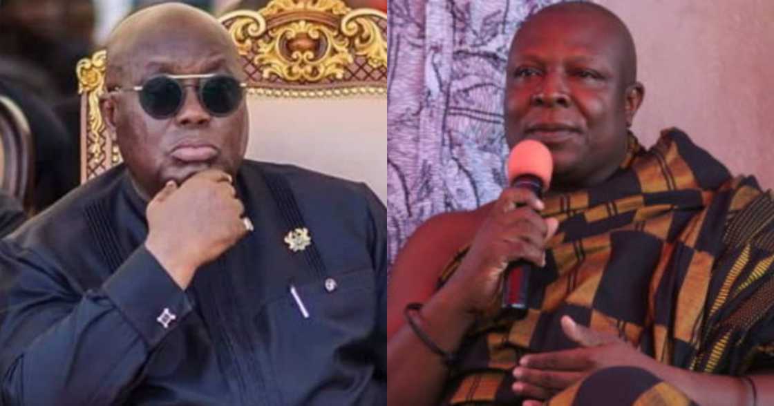 Akufo-Addo tells Aflao Chief to complete E-block if he cannot wait Akufo-Addo tells Aflao Chief to complete E-block if he cannot wait