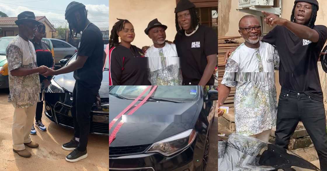 Stonebwoy gifts brand new car to ace music producer Agiecoat (video)