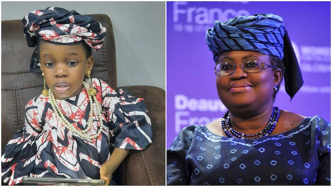 Baby dresses like Okonjo Iweala Baby dresses like Okonjo Iweala