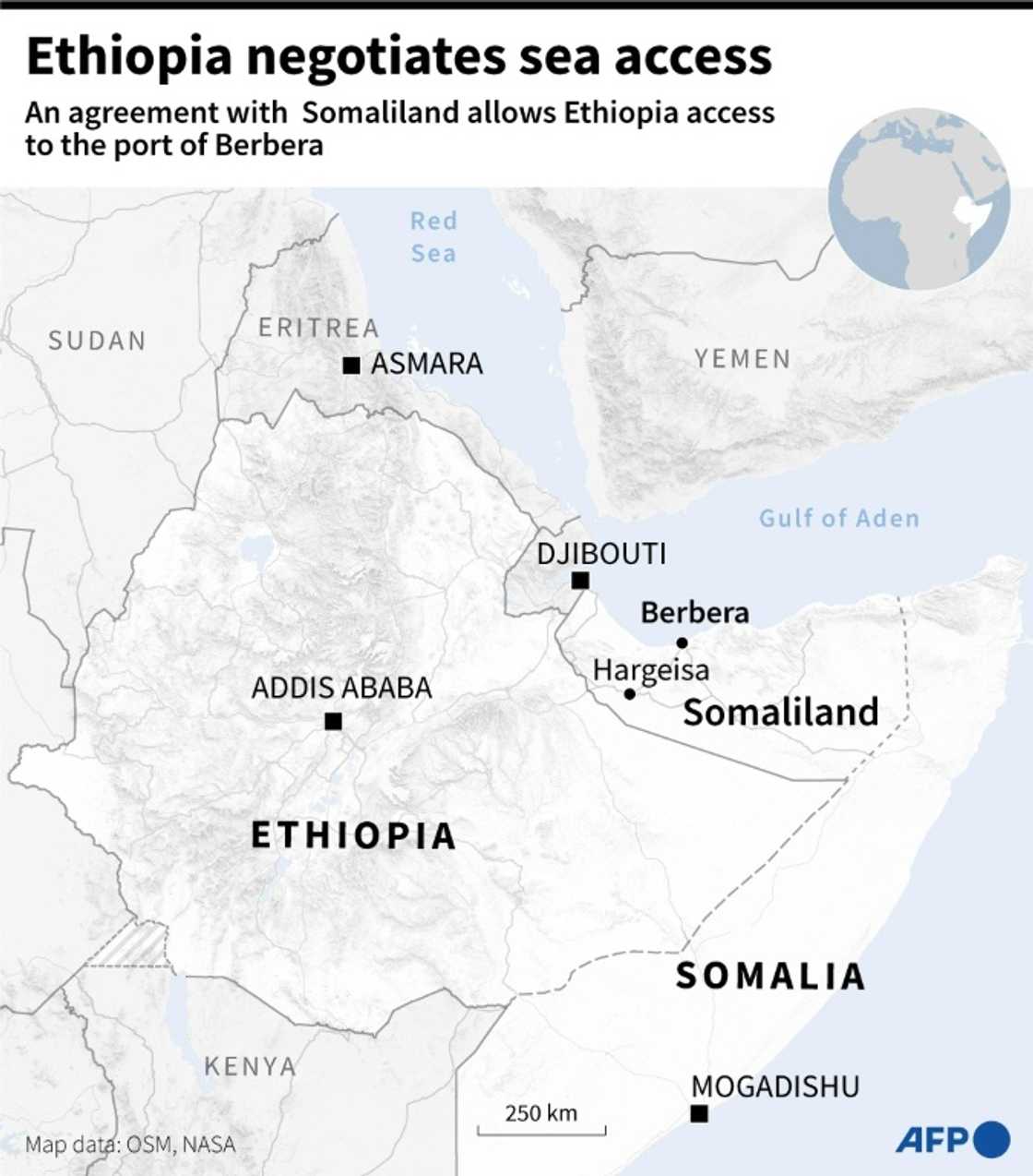 Ethiopia negotiates sea access Ethiopia negotiates sea access