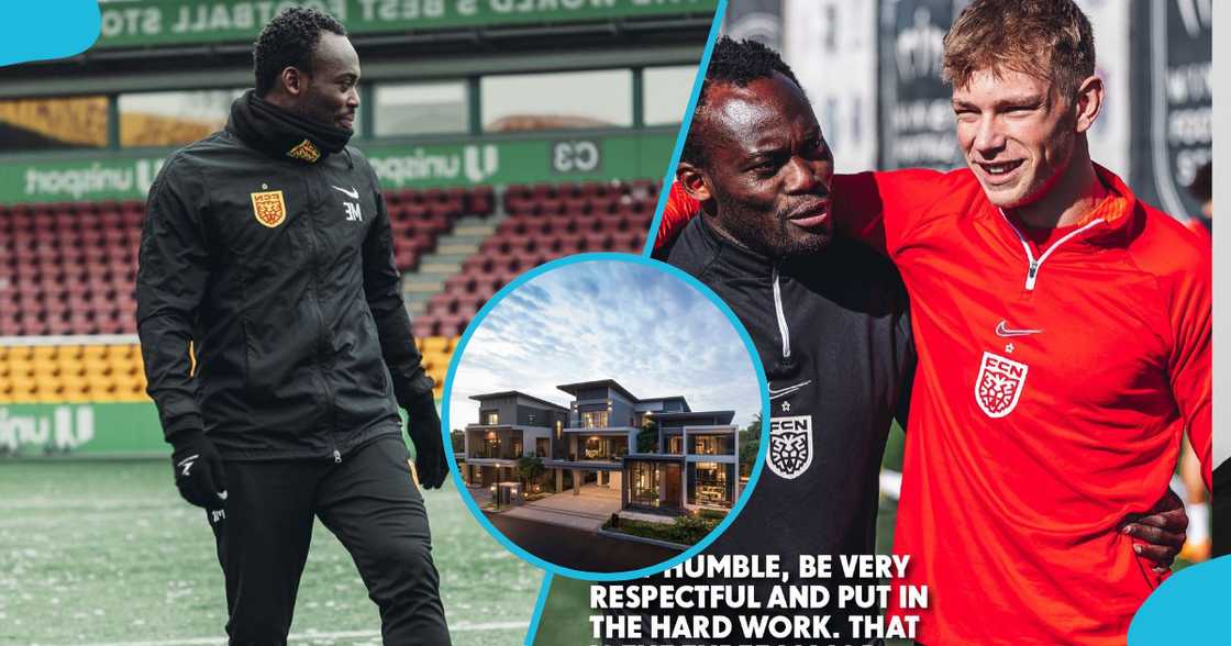 Michael Essien gets eulogised by young players amid losing 2 houses Michael Essien gets eulogised by young players amid losing 2 houses