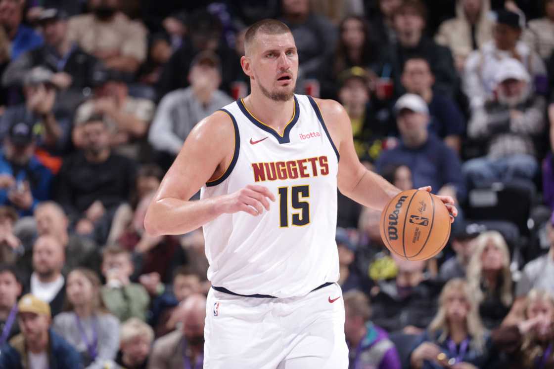 Nikola Jokic in a basketball court Nikola Jokic in a basketball court