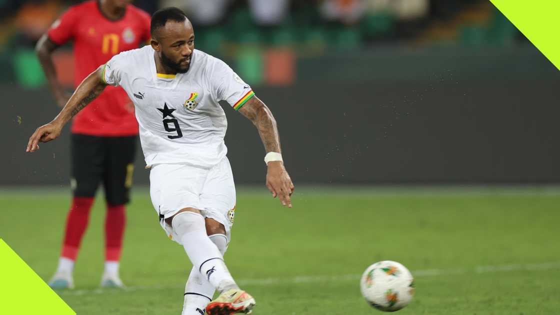 Jordan Ayew scored a free-kick to break the deadlock in Ghana's crucial AFCON qualifier against Angola.