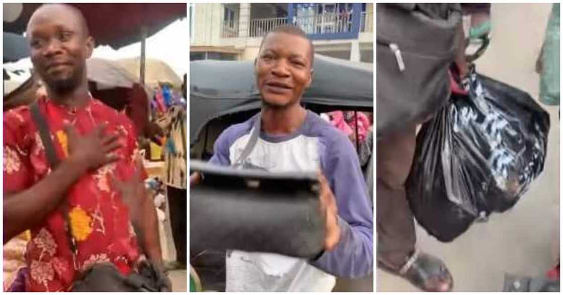Reactions as keke driver gets N1k for returning bag filled with 10 phones to passenger Reactions as keke driver gets N1k for returning bag filled with 10 phones to passenger