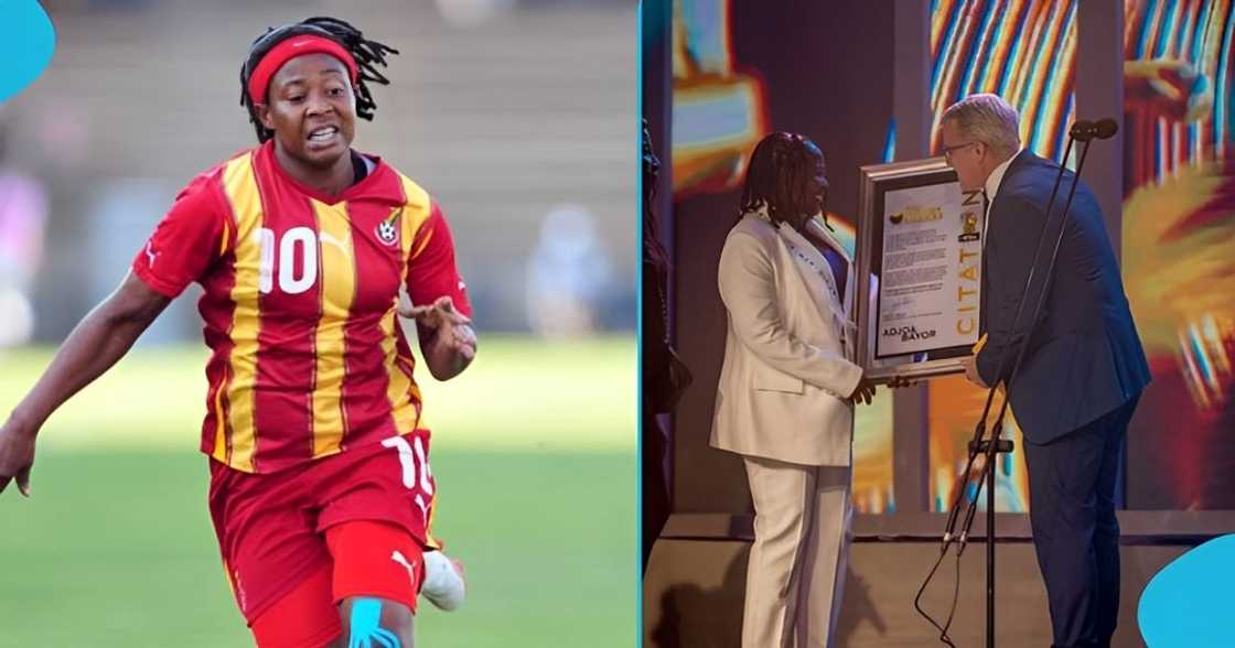 Adjoa Bayor honoured at Ghana Football Awards Adjoa Bayor honoured at Ghana Football Awards