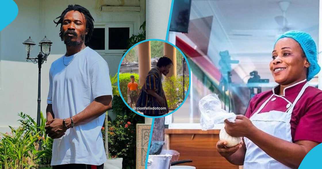 Father Ankrah entertained the crowd gathered Father Ankrah entertained the crowd gathered