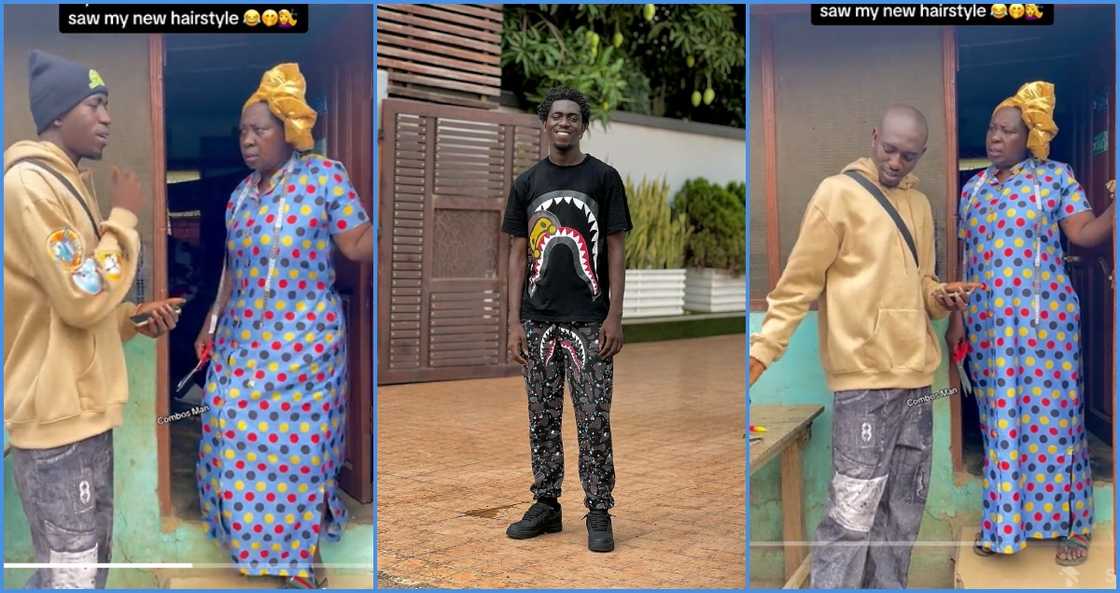 Combos Man surprises his mother with new santo haircut Combos Man surprises his mother with new santo haircut