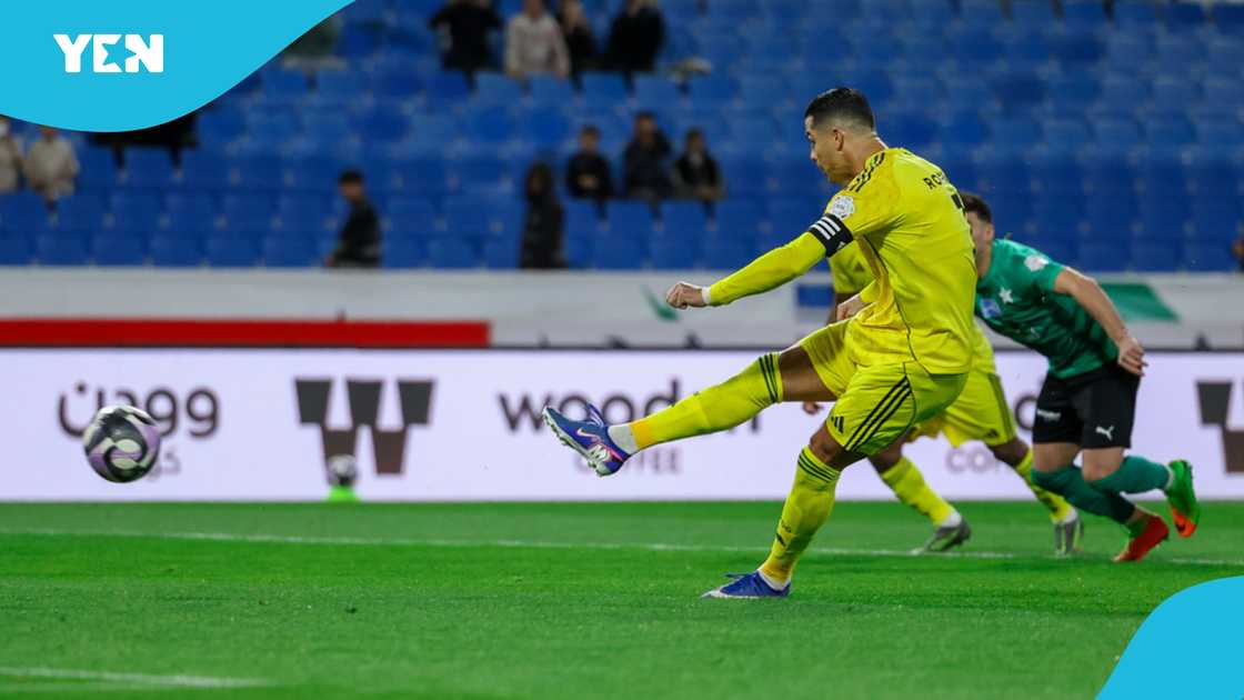 Cristiano Ronaldo is 35 goals away from reaching the 1000-goal mark. Photo by Yasser Bakhsh. Cristiano Ronaldo is 35 goals away from reaching the 1000-goal mark. Photo by Yasser Bakhsh.