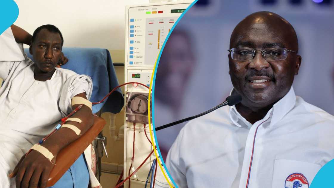 Dialysis treatment for patients with National Health Insurance is set to be free in Ghana, according to Vice President Mahamudu Bawumia. Dialysis treatment for patients with National Health Insurance is set to be free in Ghana, according to Vice President Mahamudu Bawumia.