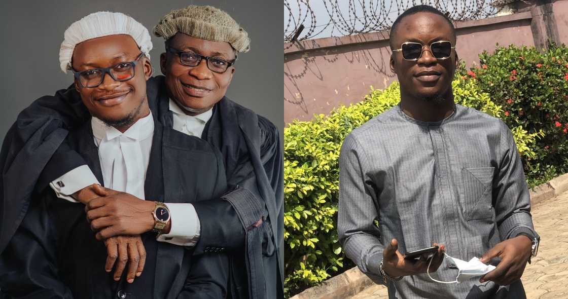 Young man Becomes Lawyer with his Father who is also a Lawyer Young man Becomes Lawyer with his Father who is also a Lawyer