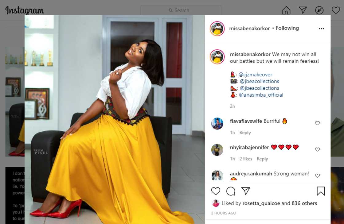 Abena Korkor throws shade after disgracing Giovanni Caleb after sleeping with her Abena Korkor throws shade after disgracing Giovanni Caleb after sleeping with her