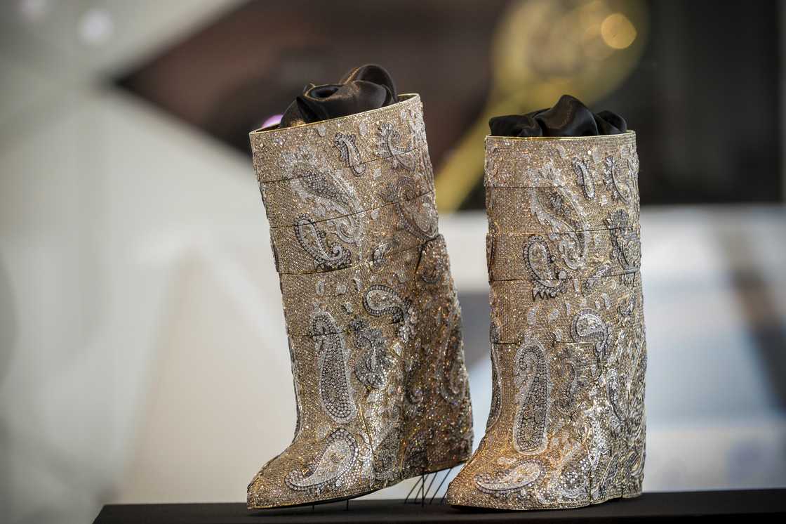 World's most expensive boots are displayed in Antwerp