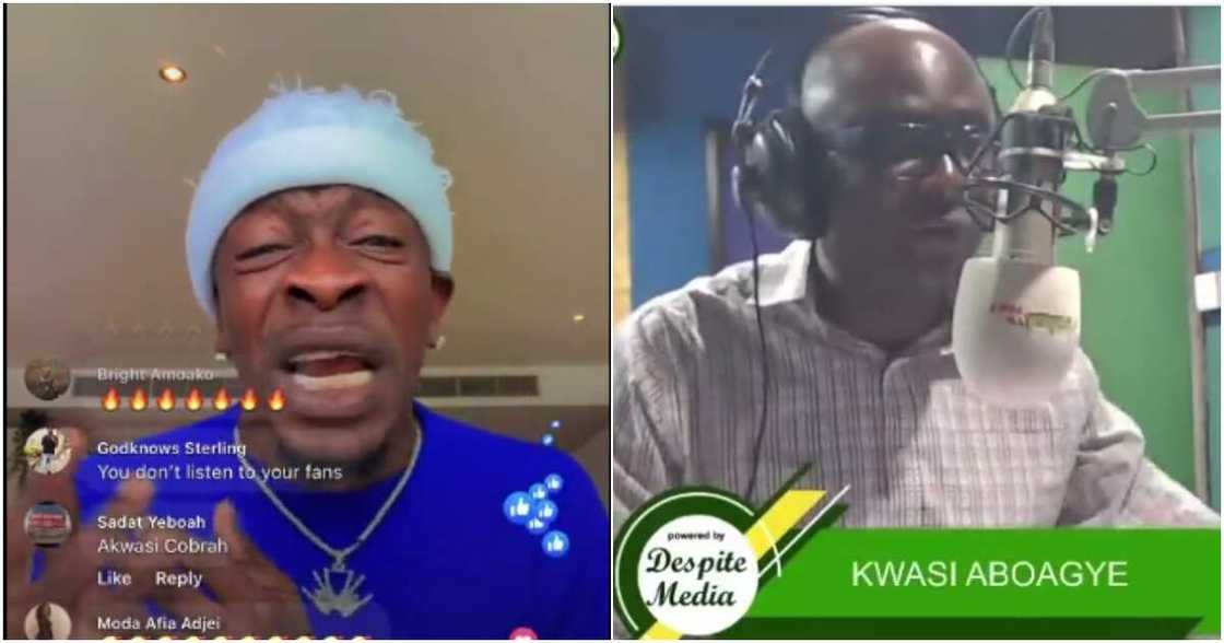 Shatta Wale descends on Kwasi Aboagye Shatta Wale descends on Kwasi Aboagye