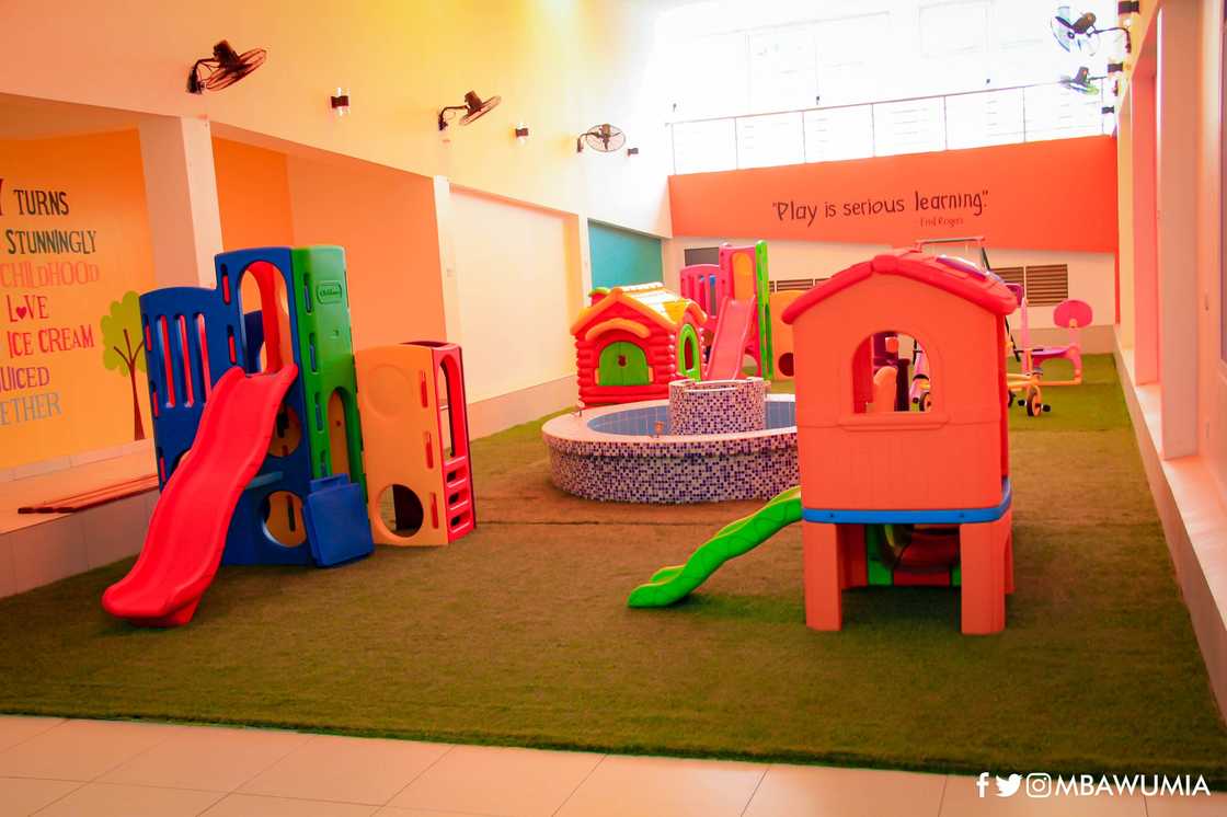 The National Children's Bank has a children's playground