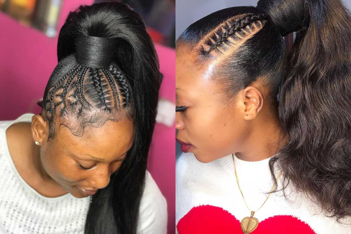 Packing gel with braids style Packing gel with braids style