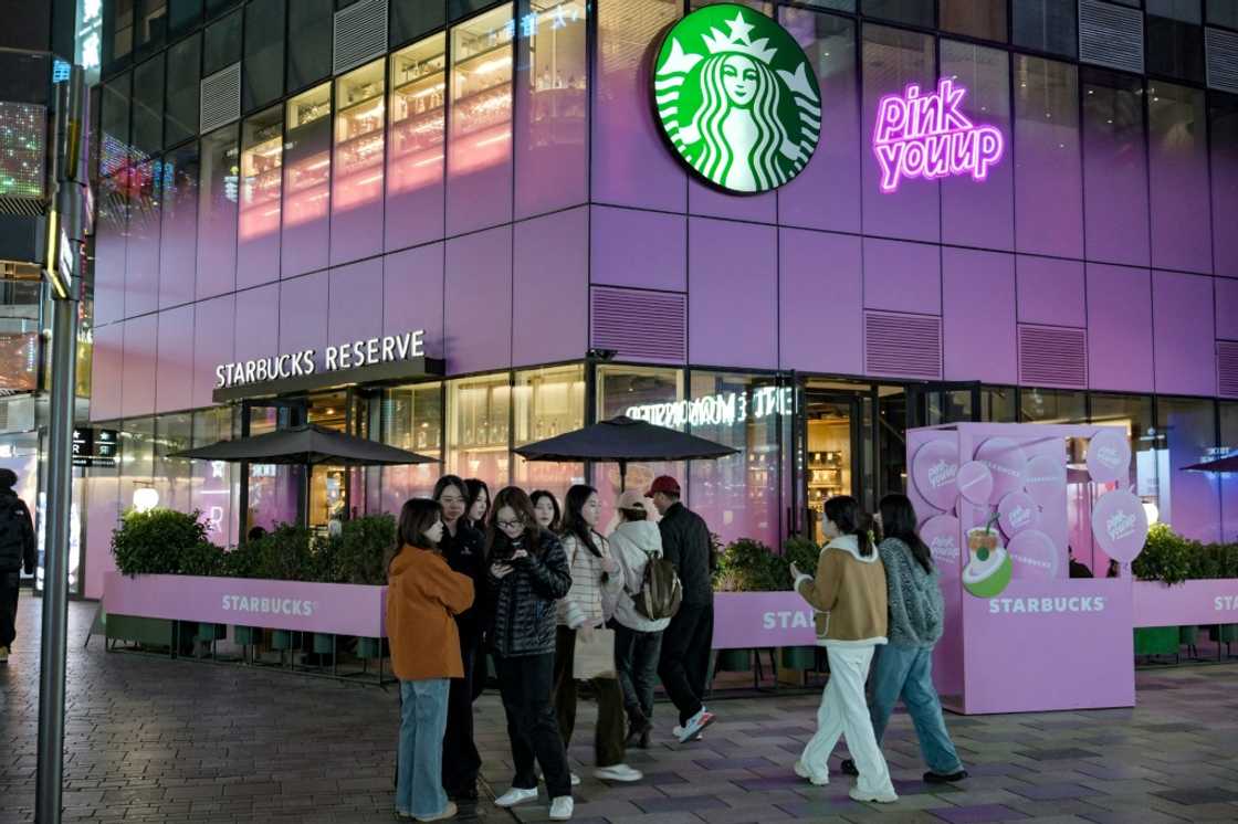 Starbucks announced Monday it will sell a controlling stake in its Chinese retail operations, like this outlet in Beijing