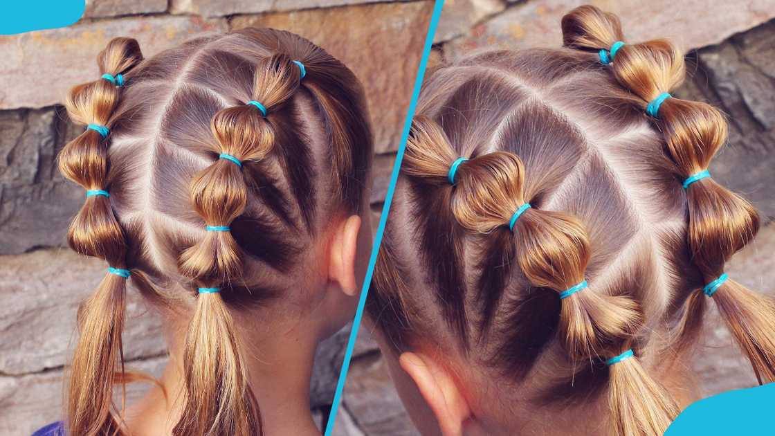 Fun bubble ponytail braids Fun bubble ponytail braids