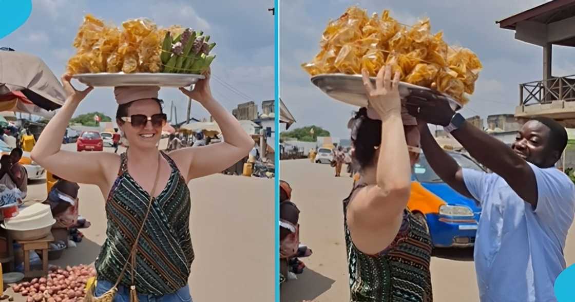 Obroni lady, street hawker, plantain chips, Accra, relocates to Ghana Obroni lady, street hawker, plantain chips, Accra, relocates to Ghana