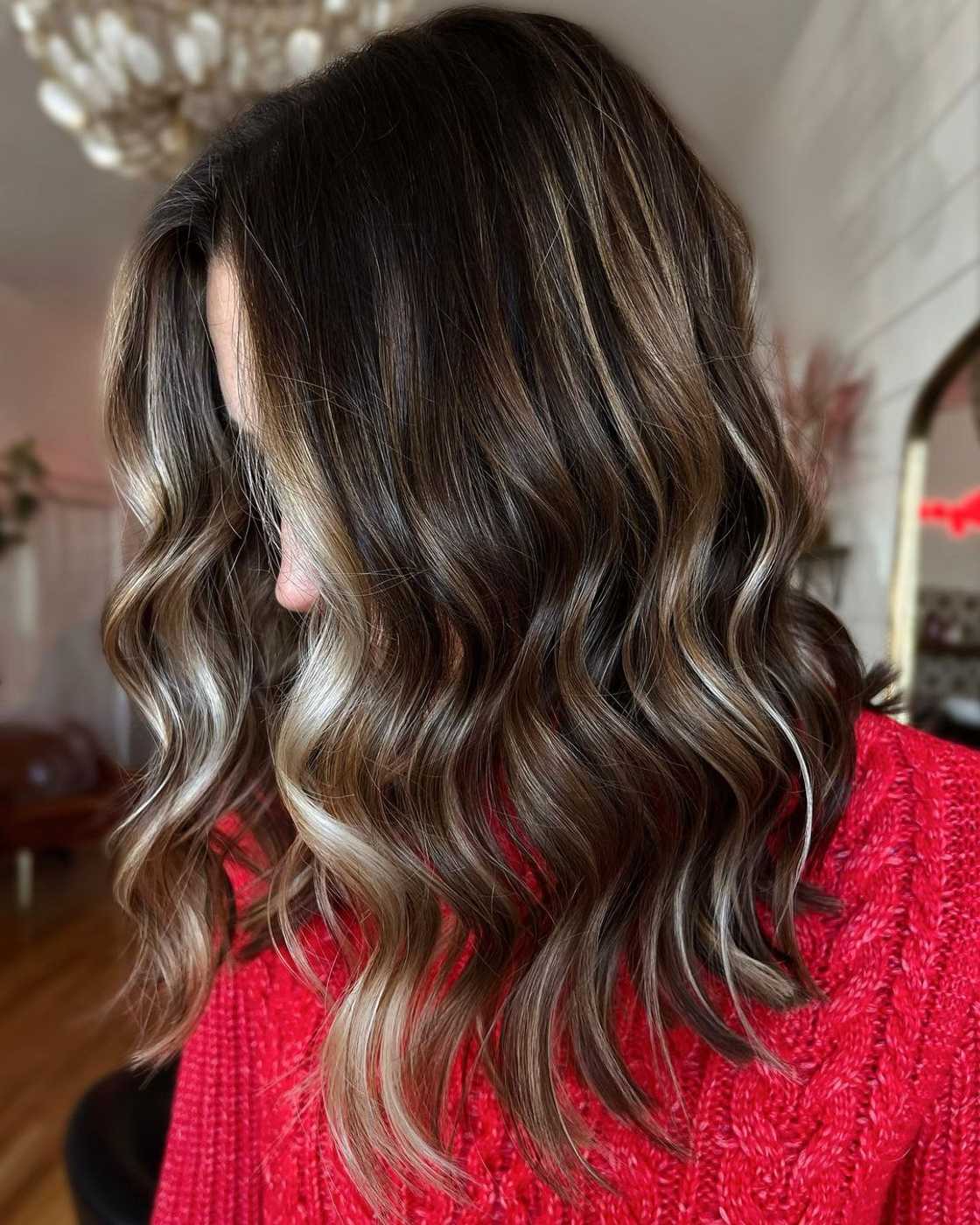 brown hair with blonde highlights