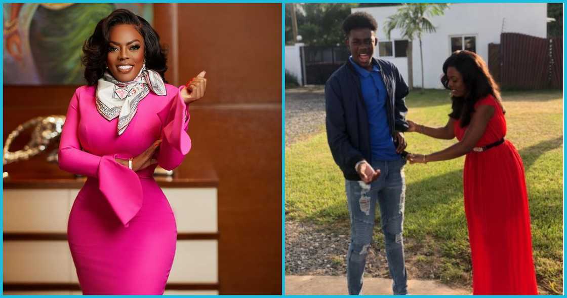 Nana Aba and son Nana Aba and son