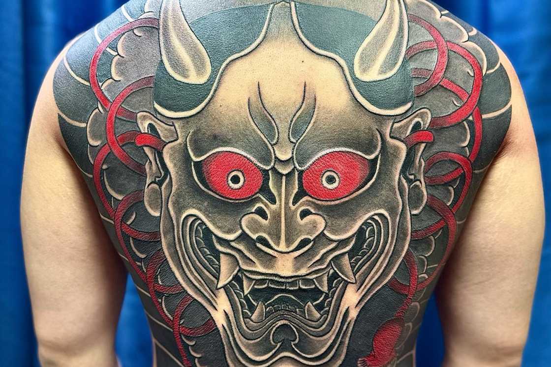 Full back Hannya mask Full back Hannya mask