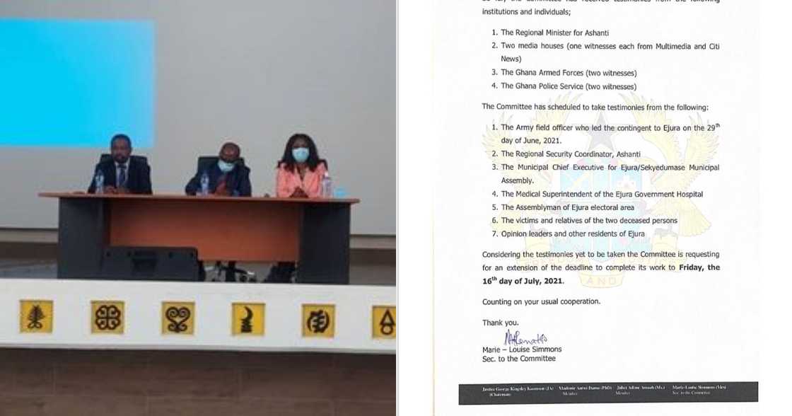 we need more time; Ejura probe committee 'begs' Ambrose Dery we need more time; Ejura probe committee 'begs' Ambrose Dery