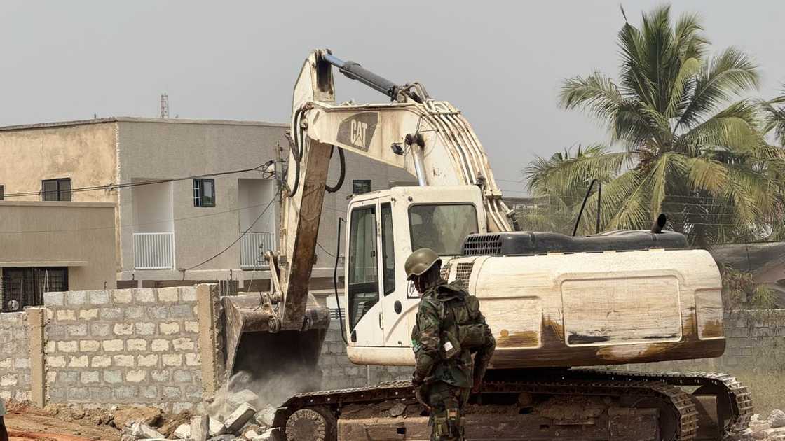 NADMO, Government of Ghana, Tse Addo, Teshie, Accra, Demolition NADMO, Government of Ghana, Tse Addo, Teshie, Accra, Demolition