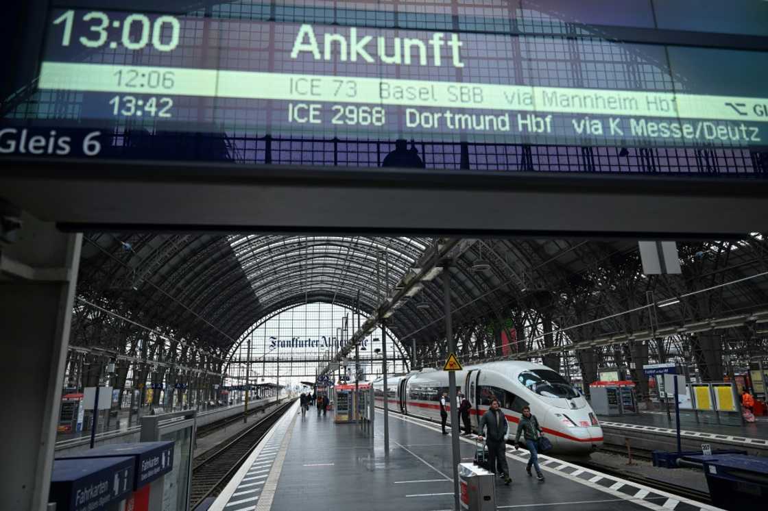 Passengers in Germany are stranded by strikes hitting trains and airlines Passengers in Germany are stranded by strikes hitting trains and airlines