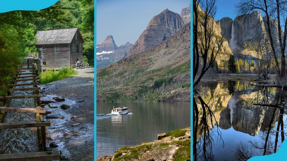 Great Smoky Mountains National Park (L), Glacier (M), and Yosemite (R) are some of the best American national parks. Great Smoky Mountains National Park (L), Glacier (M), and Yosemite (R) are some of the best American national parks.