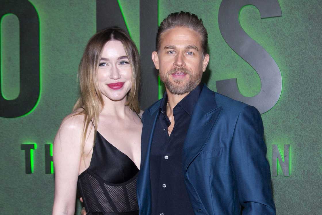 McNelis and Charlie arrive at Netflix's "Monster: The Ed Gein Story". McNelis and Charlie arrive at Netflix's "Monster: The Ed Gein Story".