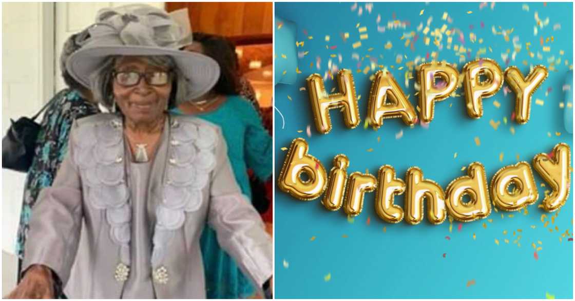 Africa-American woman marks her 105th birthday. Africa-American woman marks her 105th birthday.