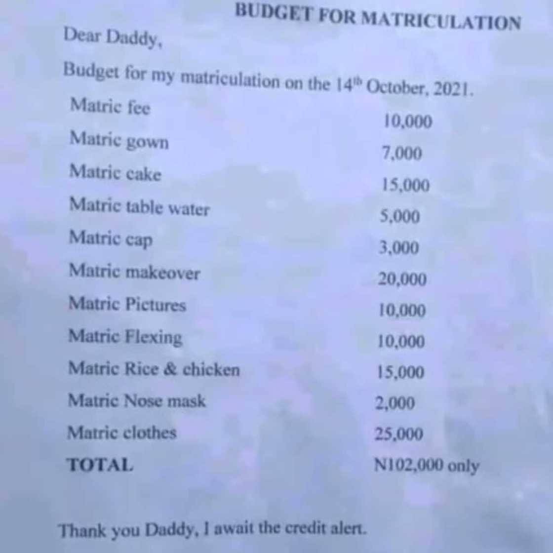 He wants N2k for a nose mask. He wants N2k for a nose mask.