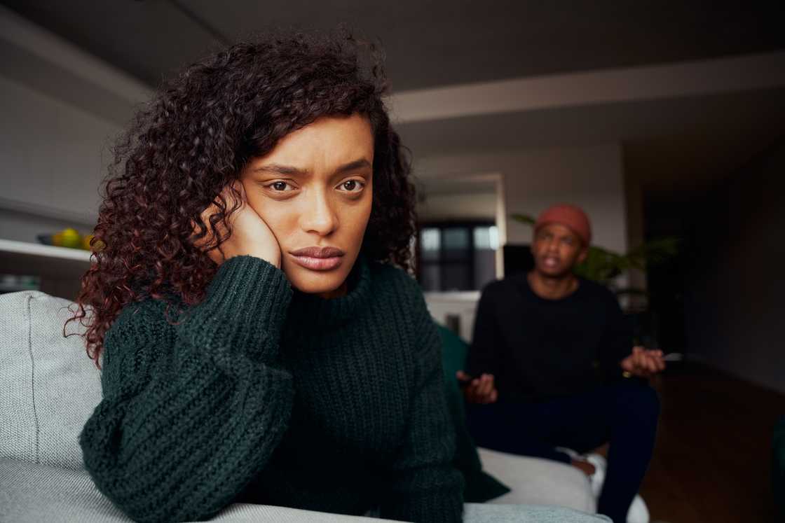 A couple in a disagreement A couple in a disagreement