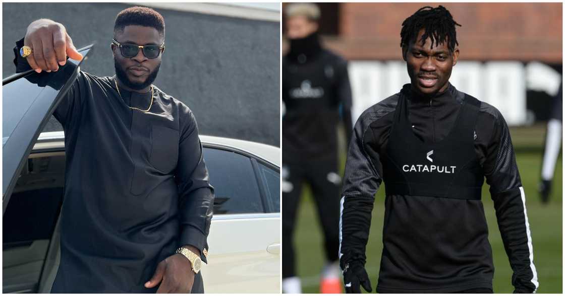 Crazeclown and Christian Atsu Crazeclown and Christian Atsu