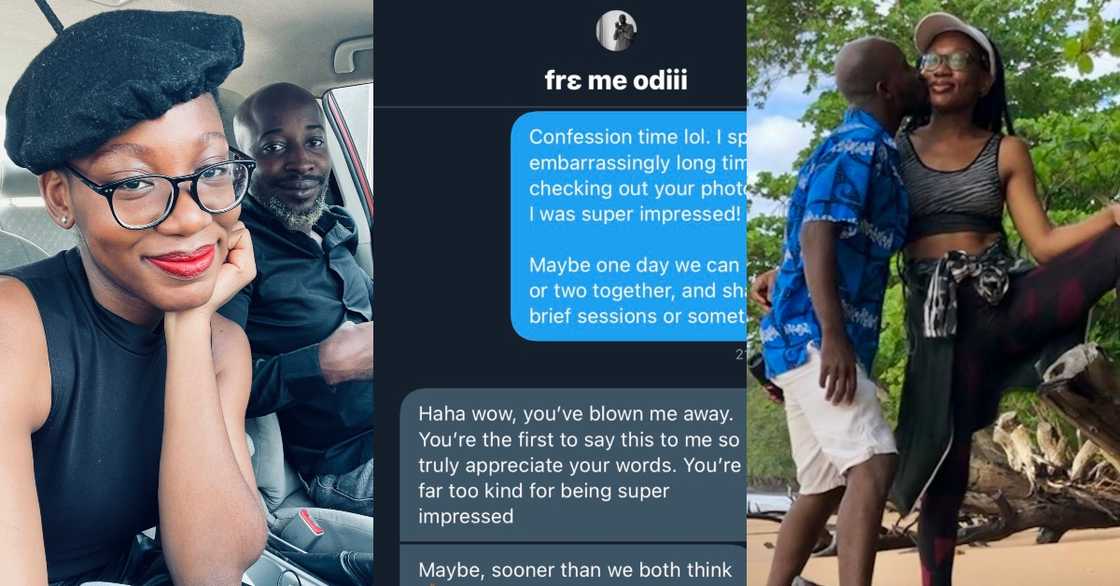 Lady shares first DM message she sent to man & got him to fall for her; many take note