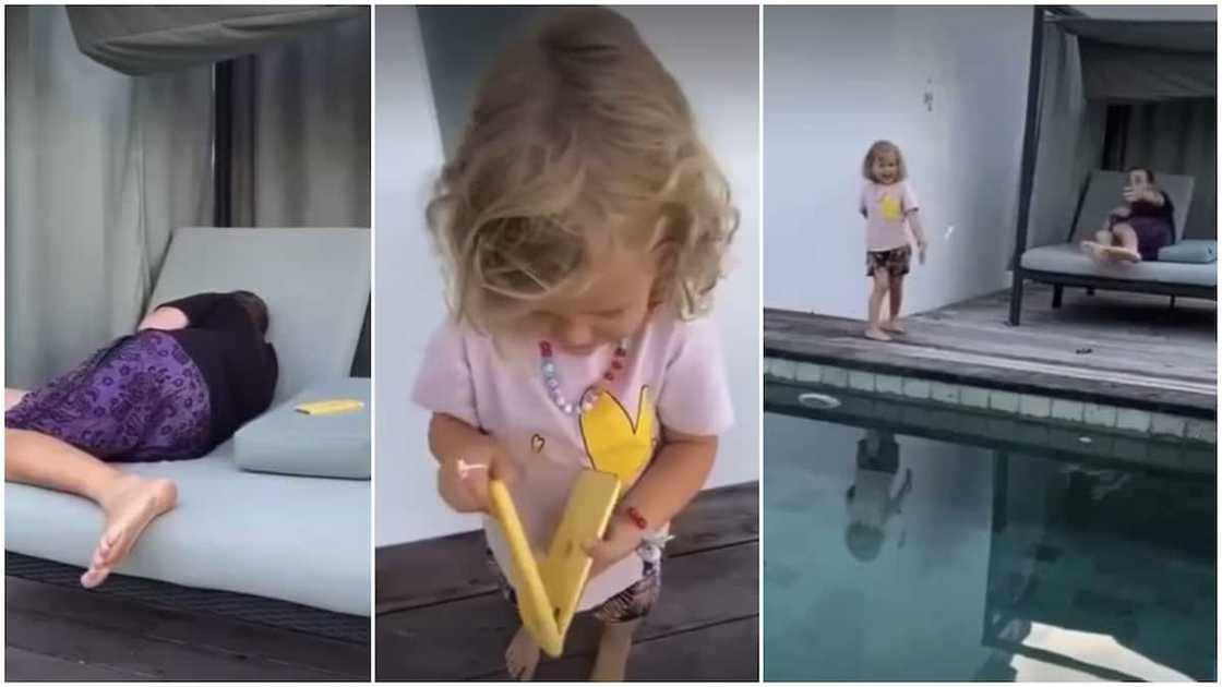 The father jumped inside water without thinking. The father jumped inside water without thinking.