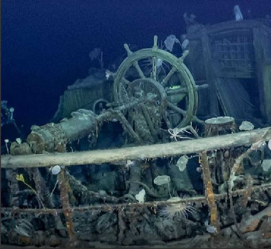 Wreckage of Ship Endurance was found at the bottom of the Weddell Sea 107 years after it sank. Wreckage of Ship Endurance was found at the bottom of the Weddell Sea 107 years after it sank.