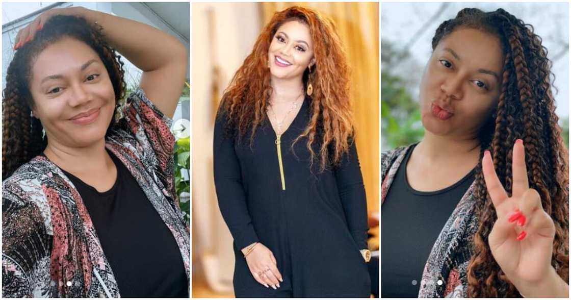 Nadia Buari and her sister flaunt their beauty in no-makeup photos. Nadia Buari and her sister flaunt their beauty in no-makeup photos.