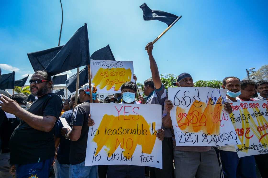 Trade unions have staged protests against proposed tax reforms as Sri Lanka tries to secure an IMF bailout