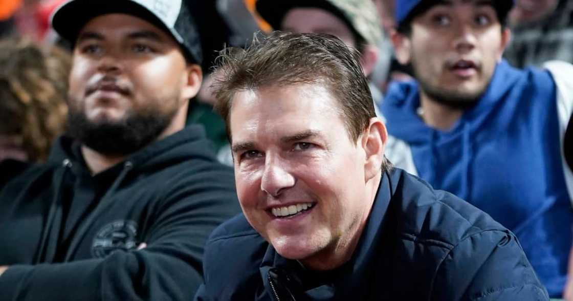 Tom Cruise spotted looking diffrent at baseball game. Tom Cruise spotted looking diffrent at baseball game.