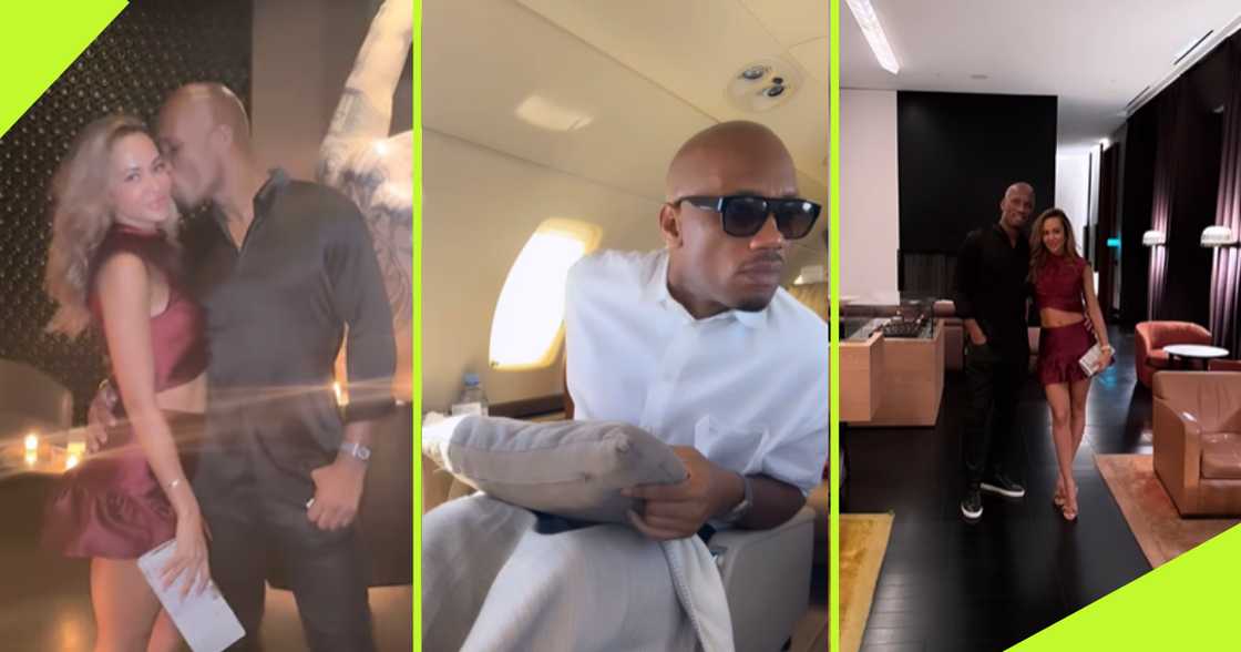 Didier Drogba and his girlfriend Gabrielle Lemaire spotted in Milan. Didier Drogba and his girlfriend Gabrielle Lemaire spotted in Milan.