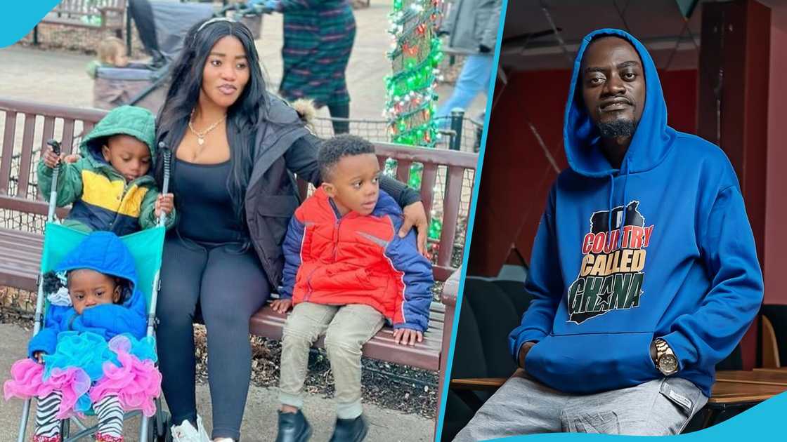 Lil Win and his family, Lil Win's wife, Lil Win's kids, Maame Serwaa Lil Win and his family, Lil Win's wife, Lil Win's kids, Maame Serwaa