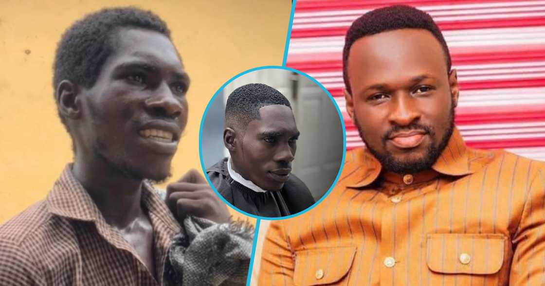 Photos of the sick young man (L) and Pastor Elvis Agyemang. Photos of the sick young man (L) and Pastor Elvis Agyemang.