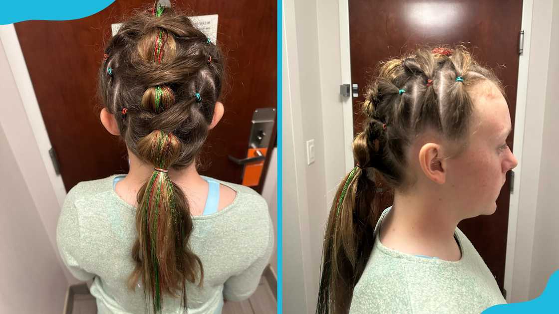 Twist glow ponytail Twist glow ponytail