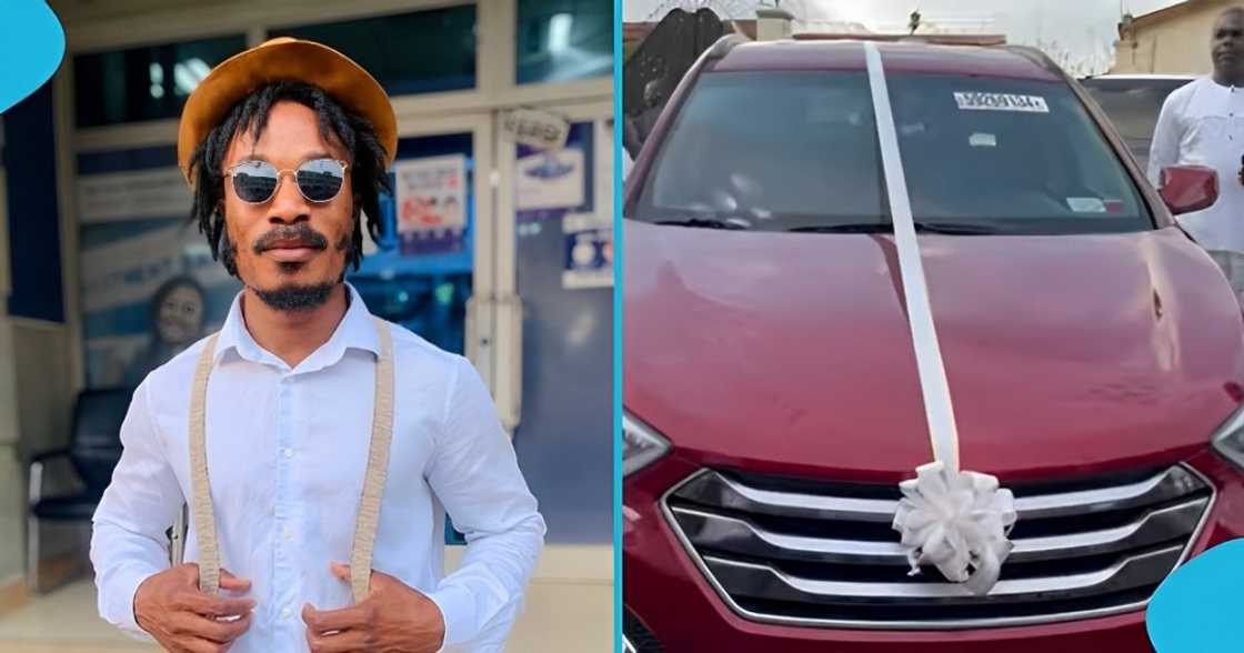 Ghanaian YouTuber, Father Ankrah, brand new car, birthday, mother, surprise Ghanaian YouTuber, Father Ankrah, brand new car, birthday, mother, surprise