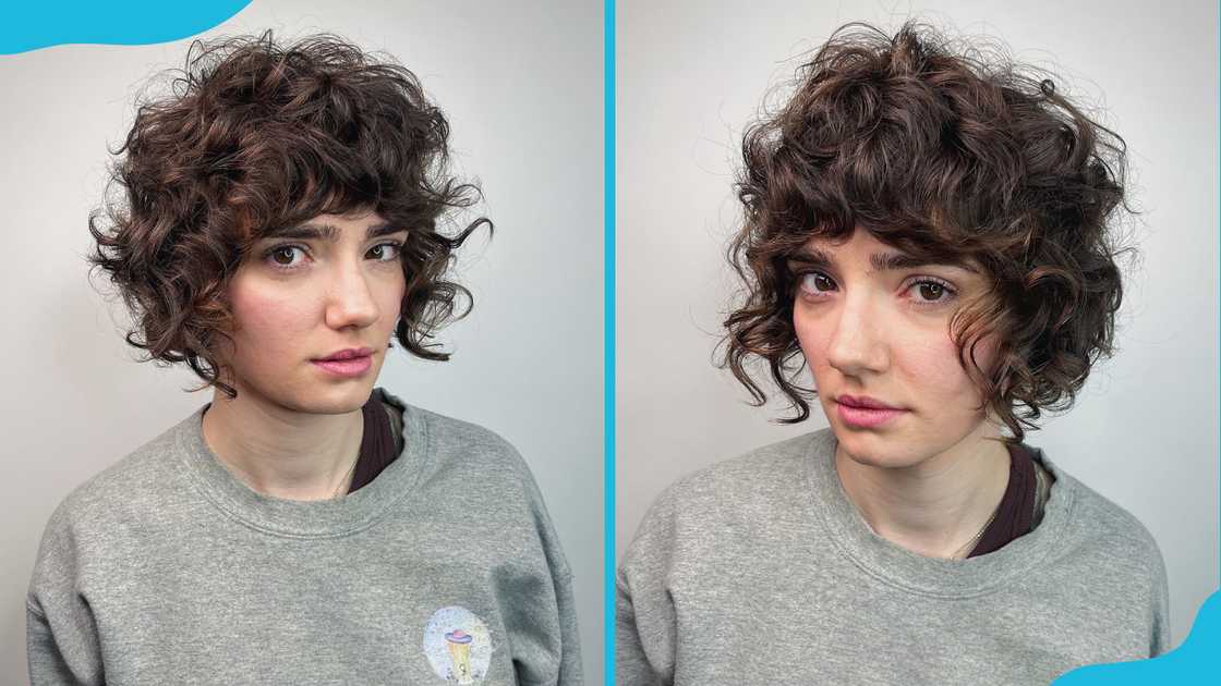 Wavy curly shaggy bob Wavy curly shaggy bob