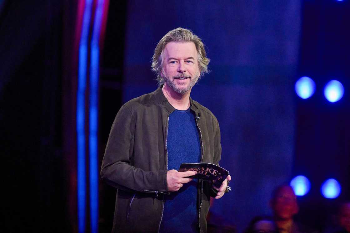 Host David Spade in the Snake Oil Host David Spade in the Snake Oil